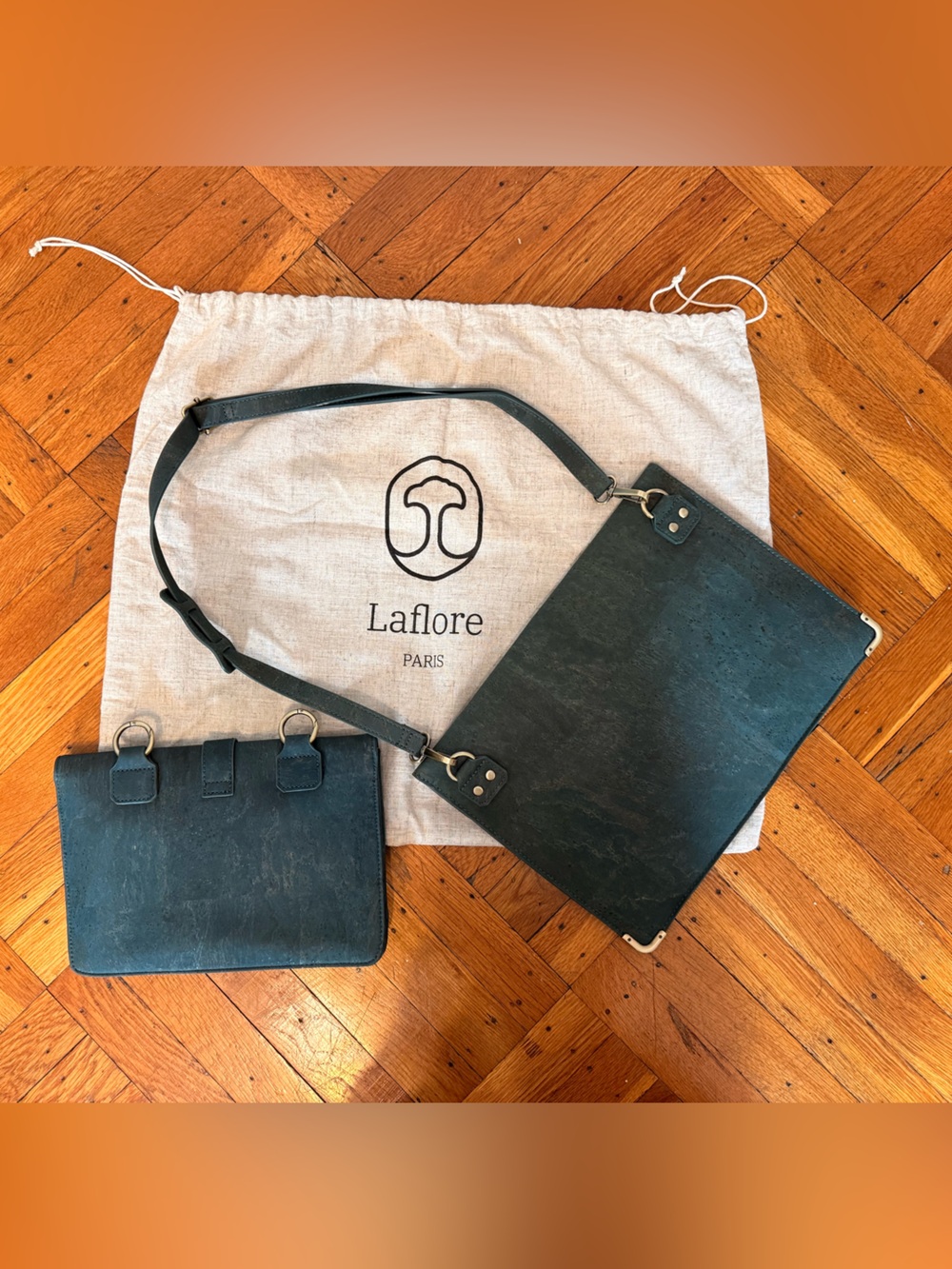 Laflore Paris Green Document Bags
